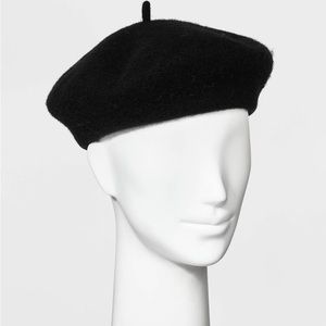 Galeries Lafayette Black French Beret